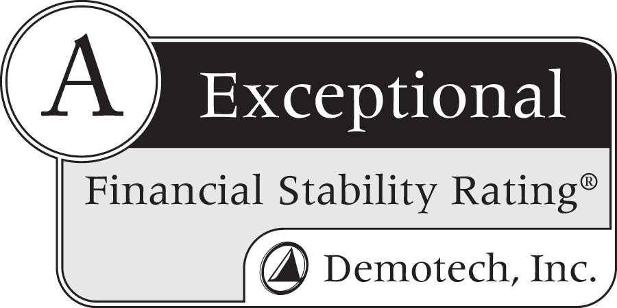 Financial Stability Rating of A, Exceptional