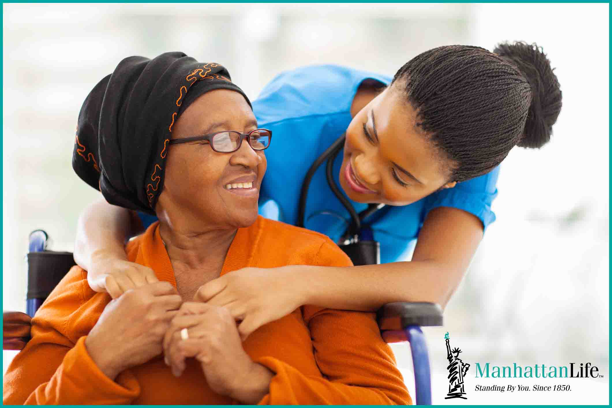 grandmother and granddaughter hugging