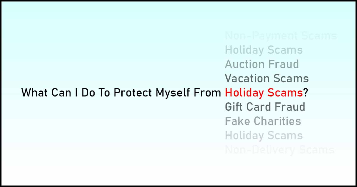 holiday scams and fraud