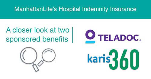 hospital indemnity insurance with karis360 and teladoc